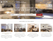 Tablet Screenshot of genprop.ch